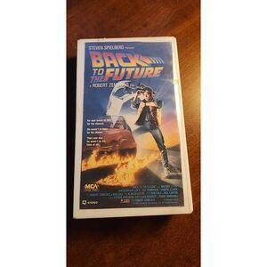 Back To The Future Cult Classic VHS Tape Hard White Cover Box